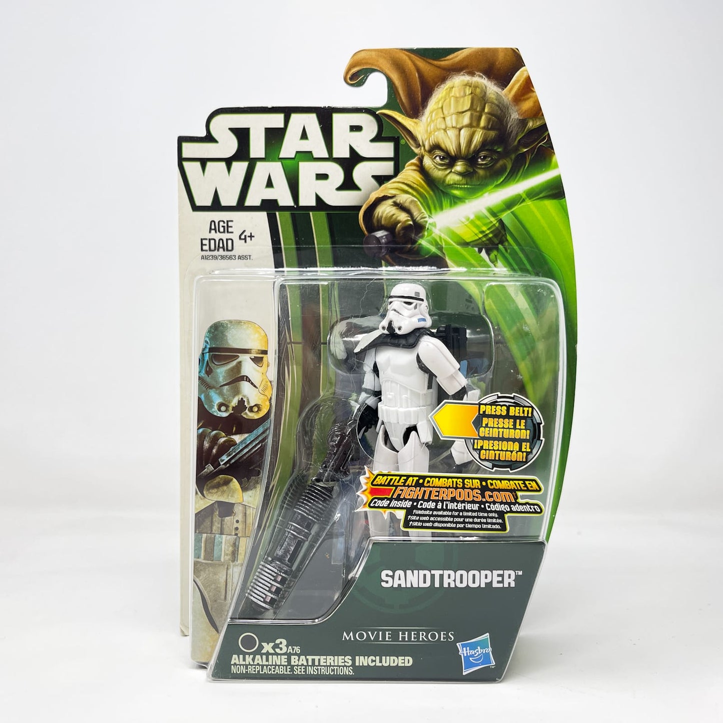 Vintage Hasbro Star Wars Mid MOC Sandtrooper (Light-Up Blaster) MH09 - Hasbro Movie Heroes Clone Wars (2013)