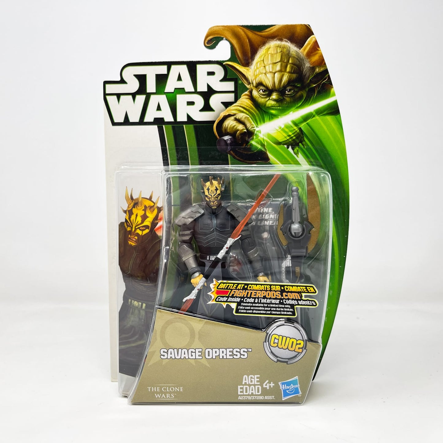 Vintage Hasbro Star Wars Mid MOC Savage Opress (Armored)  CW02 - Hasbro Movie Heroes Clone Wars (2013)