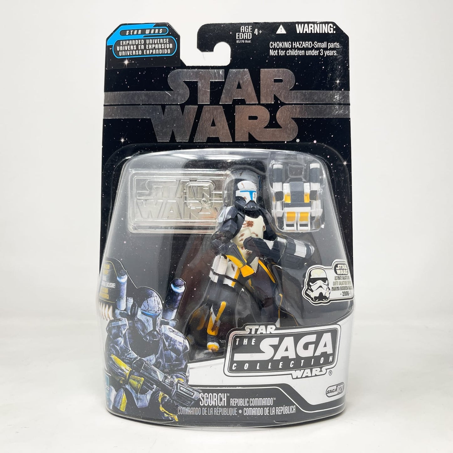 Vintage Hasbro Star Wars Mid MOC Scorch (Republic Commando) #21 - Hasbro Saga Collection (2006)