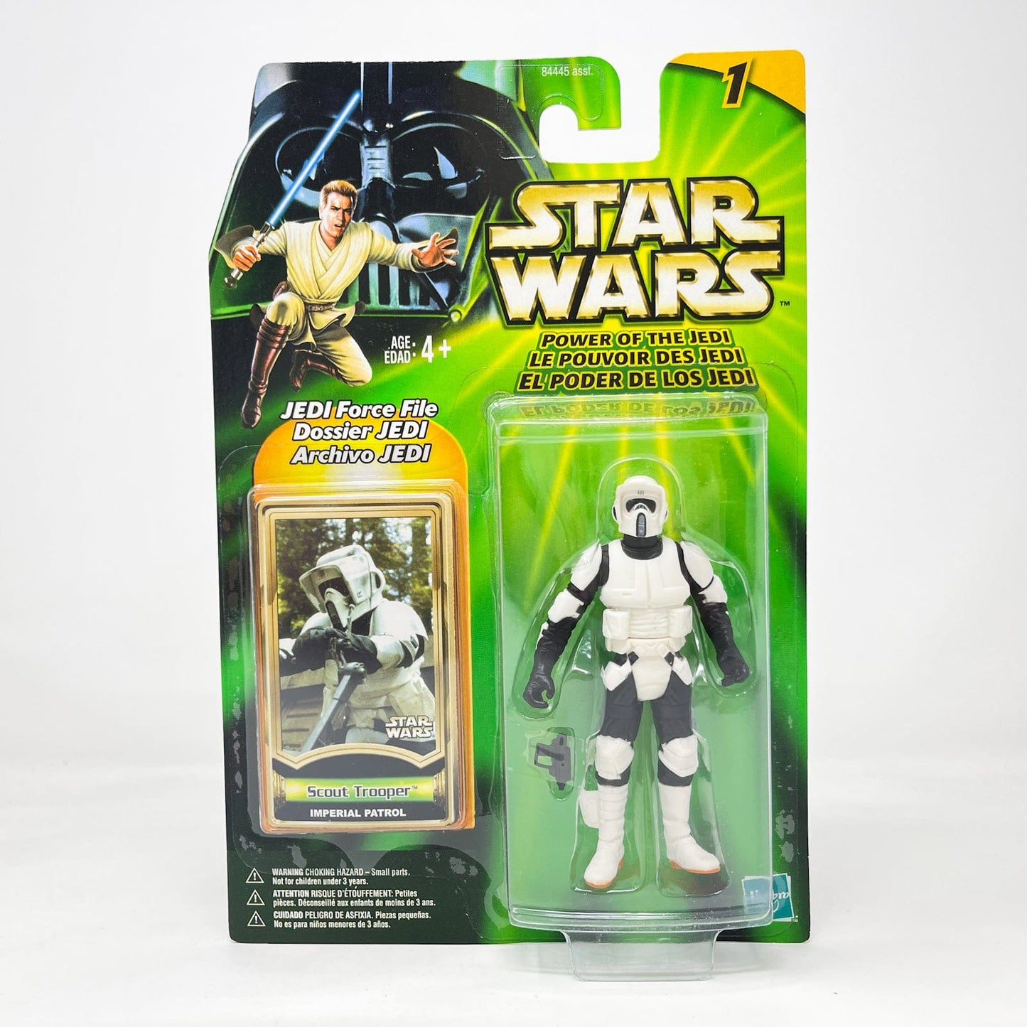 Vintage Hasbro Star Wars Mid MOC Scout Trooper (Imperial Patrol) - Hasbro Power of the Jedi POTJ (2000)