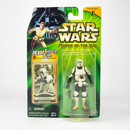 Vintage Hasbro Star Wars Mid MOC Scout Trooper (Imperial Patrol) - Hasbro Power of the Jedi POTJ (2000)