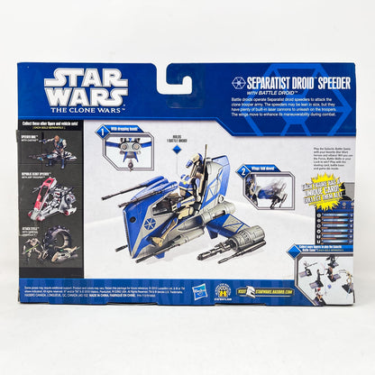 Vintage Hasbro Star Wars Mid MOC Separatist Droid Speeder with Battle Droid – Hasbro Star Wars The Clone Wars (2010)