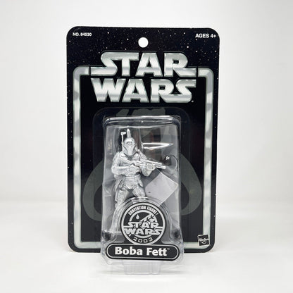 Vintage Hasbro Star Wars Mid MOC Silver Boba Fett - Hasbro Saga 2003 Convention Exclusive Star Wars Action Figure