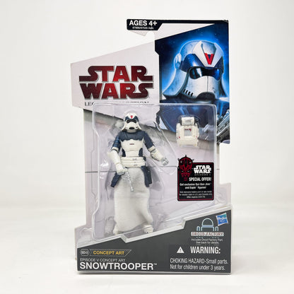 Vintage Hasbro Star Wars Mid MOC Snowtrooper Episode V Concept Art BD 48 (2009) - Hasbro The Legacy Collection