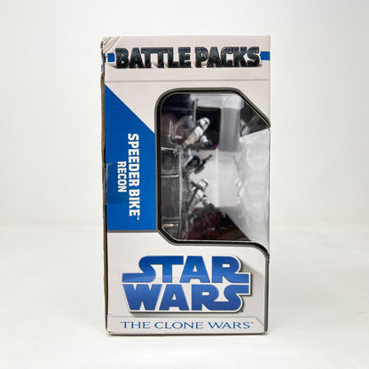 Vintage Hasbro Star Wars Mid MOC Speeder Bike Recon - Hasbro Battle Pack Clone Wars 3.75"