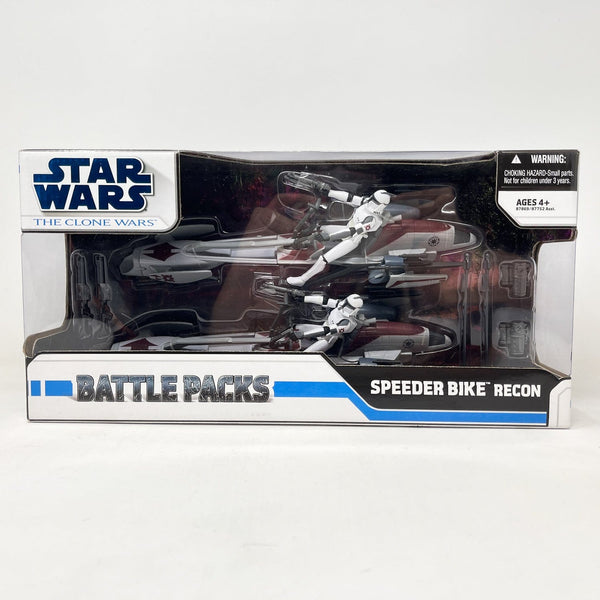 STAR WARS BATTLE PACKS レコンスピーダーバイク　3.75 star-wars-hasbro-mid-moc-