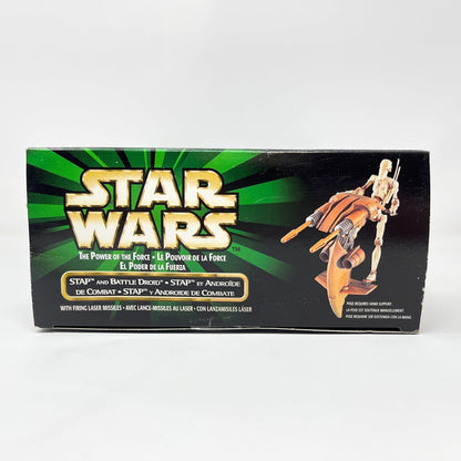 Vintage Hasbro Star Wars Mid MOC STAP & Battle Droid  - Hasbro Power of the Force 2 (POTF2 1999)
