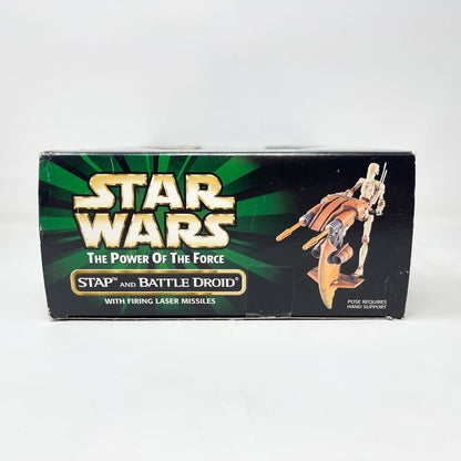 Vintage Hasbro Star Wars Mid MOC STAP & Battle Droid  - Hasbro Power of the Force 2 (POTF2 1999)