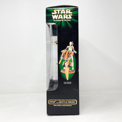 Vintage Hasbro Star Wars Mid MOC STAP & Battle Droid  - Hasbro Power of the Force 2 (POTF2 1999)