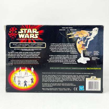 Vintage Hasbro Star Wars Mid MOC STAP & Battle Droid  - Hasbro The Phantom Menace (1999)