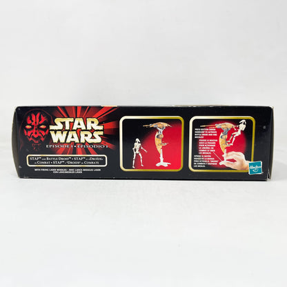 Vintage Hasbro Star Wars Mid MOC STAP & Battle Droid  - Hasbro The Phantom Menace (1999)