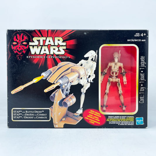 Vintage Hasbro Star Wars Mid MOC STAP & Battle Droid  - Hasbro The Phantom Menace (1999)