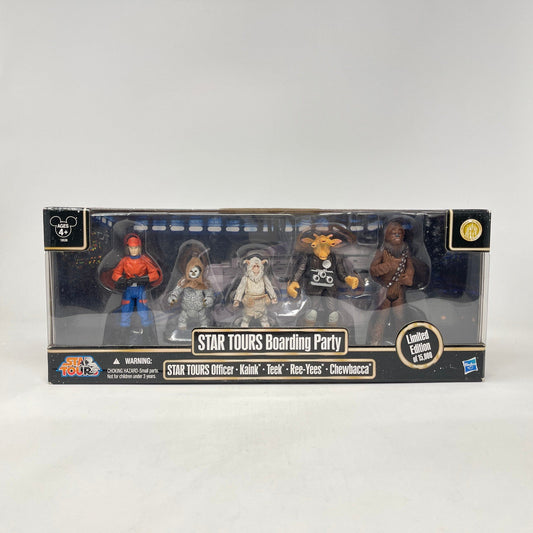 Vintage Hasbro Star Wars Mid MOC STAR TOURS Boarding Party - 5 Figure Set - 3.75" Hasbro Disney Parks Star Wars - MISB