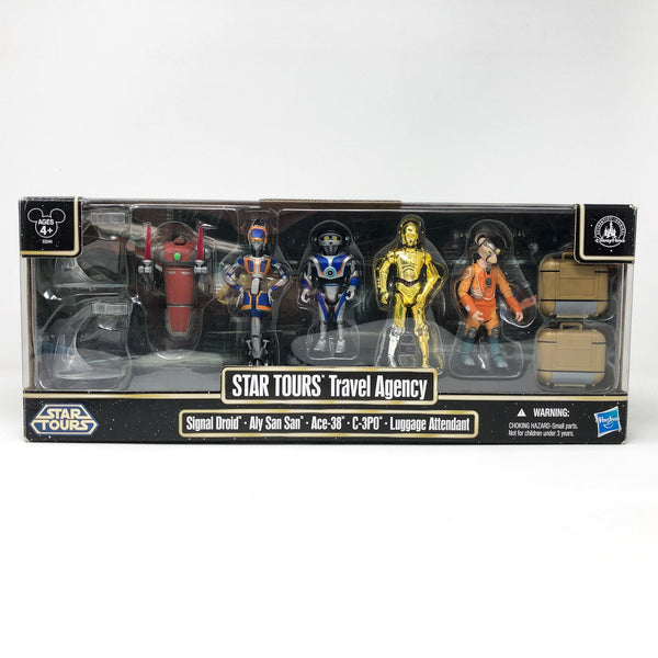 STAR WARS STAR TOURS フィギュア3個セット Star Wars STAR TOURS Travel Agency - 5 Figure Set - 3.75