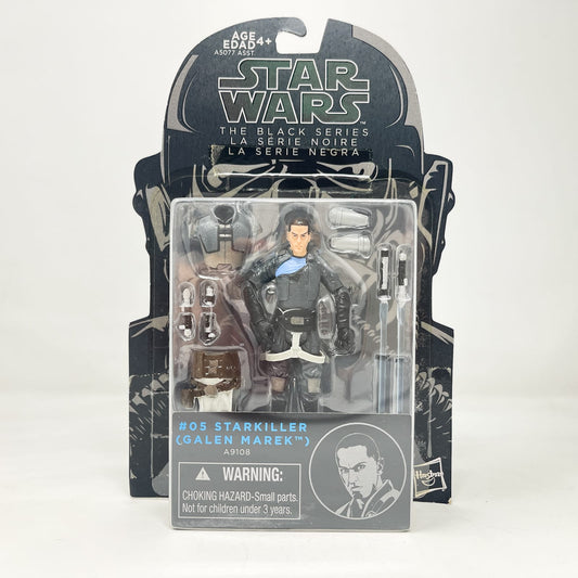 Vintage Hasbro Star Wars Mid MOC Starkiller (Galen Marek) (Blue Line) #05 - Hasbro 2014 3.75" Black Series Star Wars Action Figure