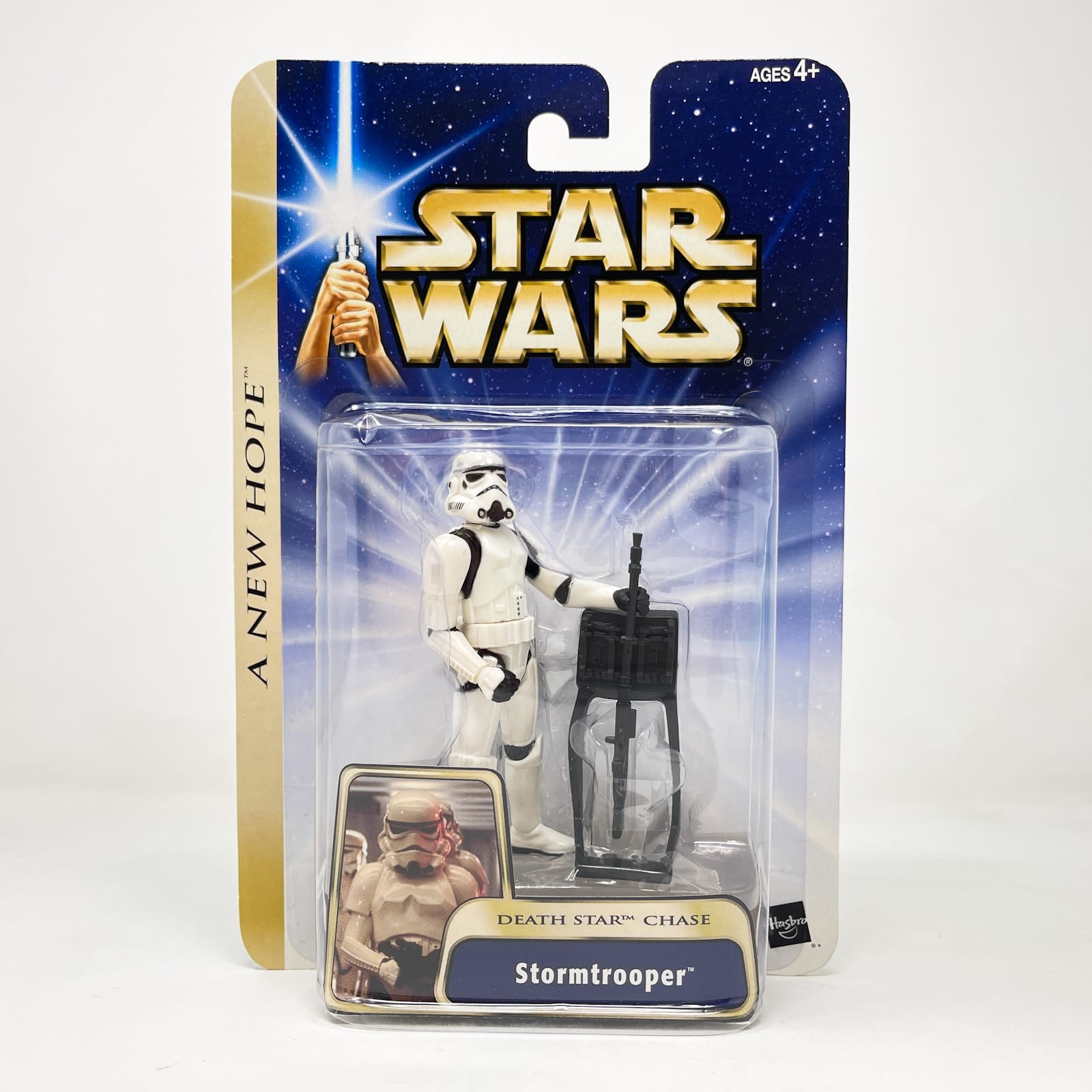 Vintage Hasbro Star Wars Mid MOC Stormtrooper (Death Star Chase) - Hasbro SAGA Series (2004)