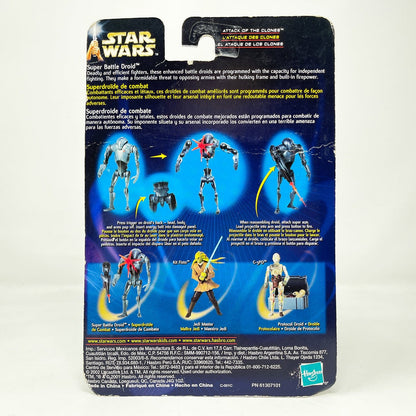 Vintage Hasbro Star Wars Mid MOC Super Battle Droid #02-06 - Hasbro SAGA Series 3.75"