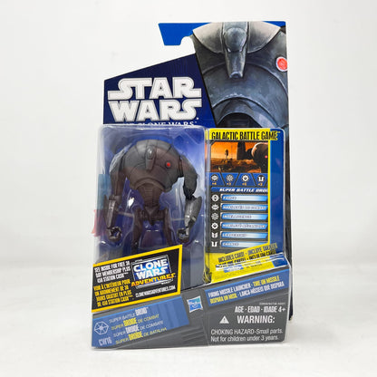 Vintage Hasbro Star Wars Mid MOC Super Battle Droid CW16 - Hasbro Clone Wars 2010