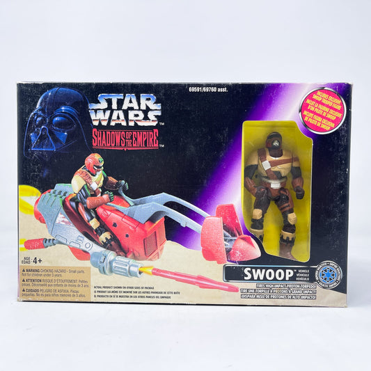 Vintage Hasbro Star Wars Mid MOC Swoop with Swoop Trooper – Hasbro Star Wars Shadows of the Empire (1996)