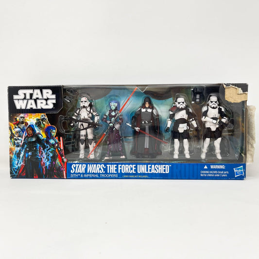 Vintage Hasbro Star Wars Mid MOC The Force Unleashed Sith & Imperial Troopers Multipack - Hasbro Clone Wars 3.75" (2010)