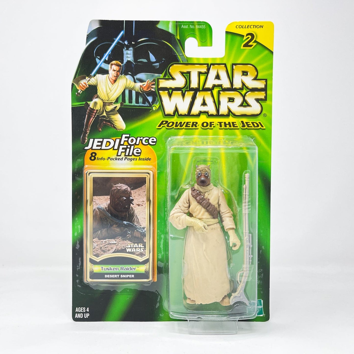 Vintage Hasbro Star Wars Mid MOC Tusken Raider (Desert Sniper) - Hasbro Power of the Jedi POTJ (2000)