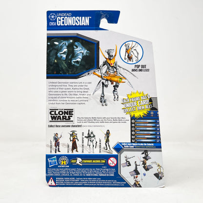 Vintage Hasbro Star Wars Mid MOC Undead Geonosian CW34 - Hasbro Clone Wars 2010