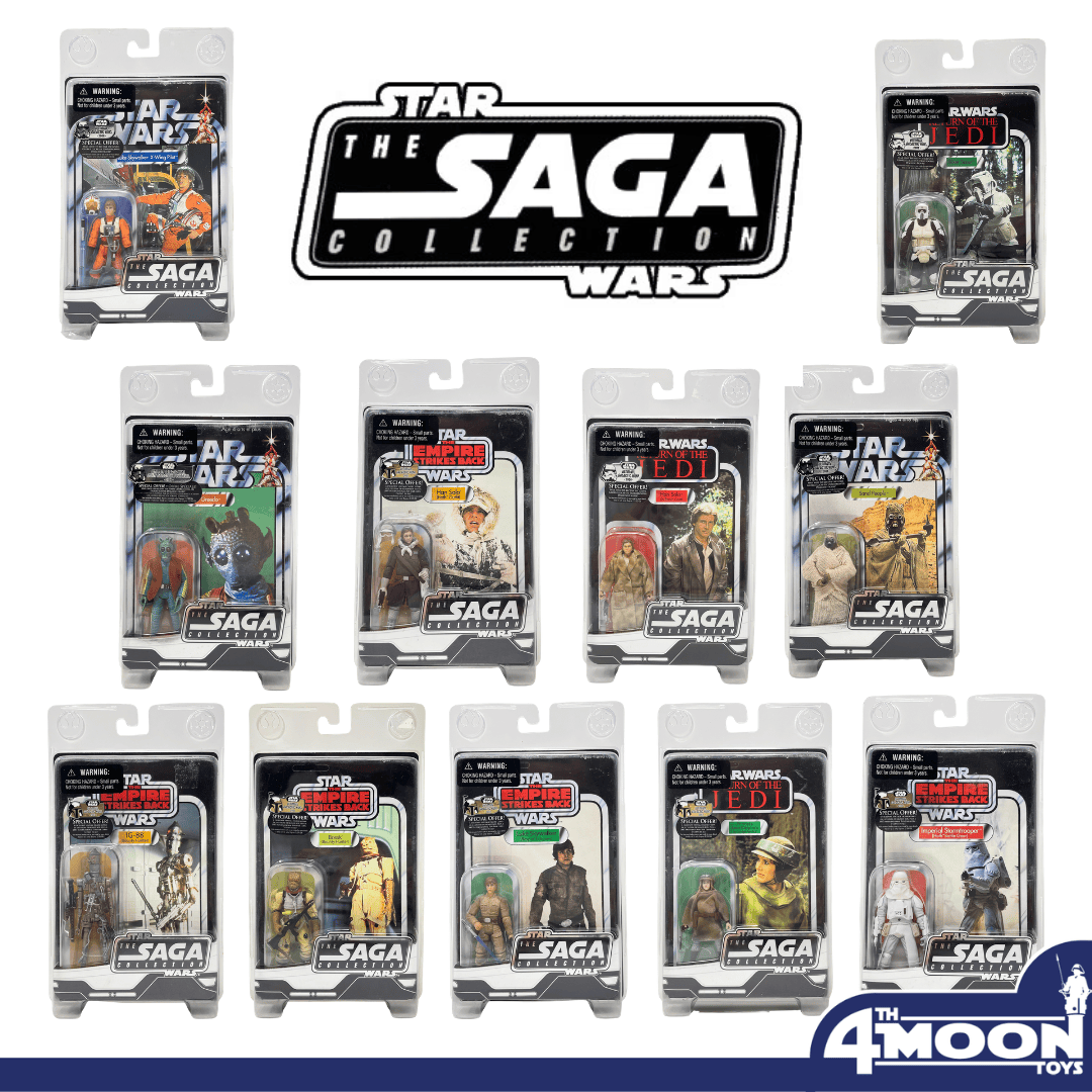 Vintage Hasbro Star Wars Mid MOC Vintage Saga Collection - Complete Set of 11 - Hasbro Saga Collection (2005-2006)