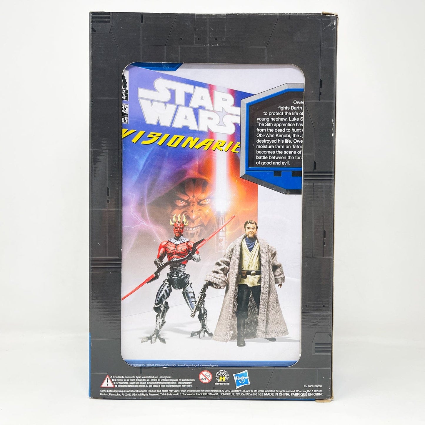 Vintage Hasbro Star Wars Mid MOC Visionaries Comic Pack - Darth Maul & Owen Lars - Hasbro Darkhorse Comics