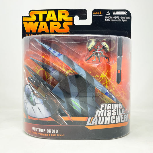 Vintage Hasbro Star Wars Mid MOC Vulture Droid with Buzz Droid - Hasbro 2005 Revenge of the Sith