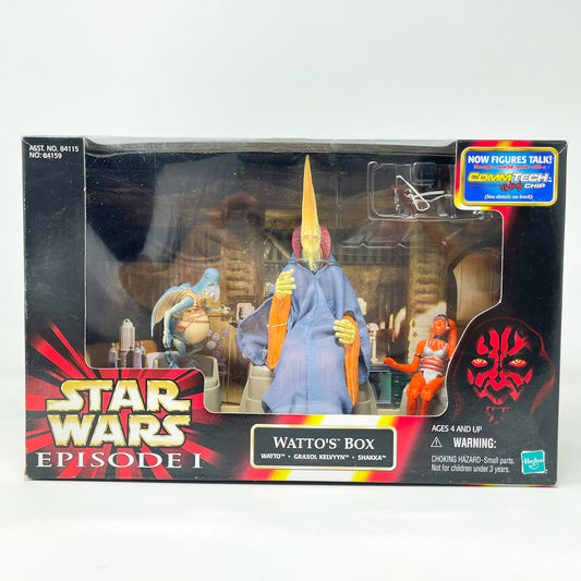 Vintage Hasbro Star Wars Mid MOC Watto's Box 3-pack - Hasbro Episode 1 (1999)