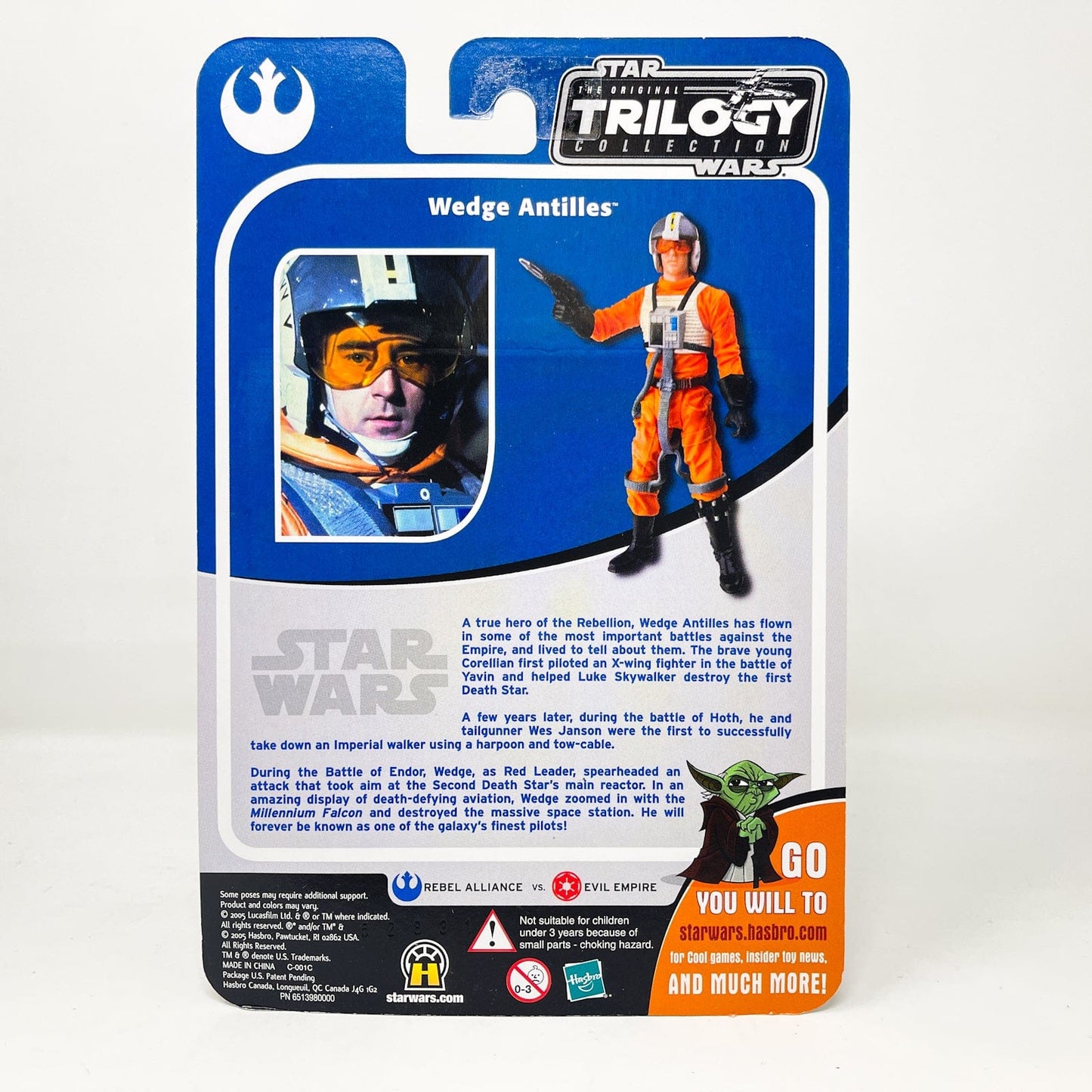 Vintage Hasbro Star Wars Mid MOC Wedge Antilles - Hasbro Original Trilogy Collection