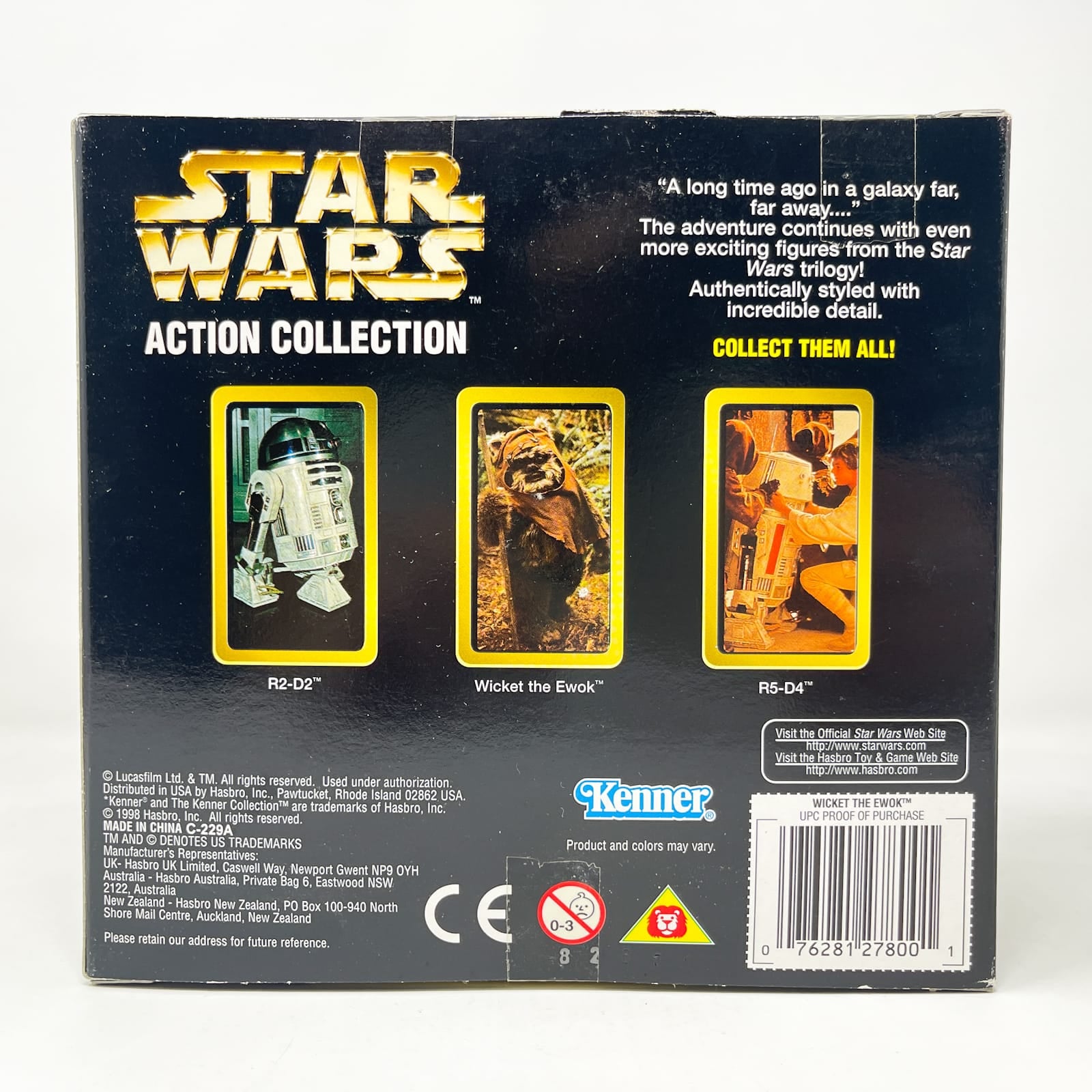 Vintage Hasbro Star Wars Mid MOC Wicket the Ewok - Hasbro Action Series 12 inch Scale (1997)