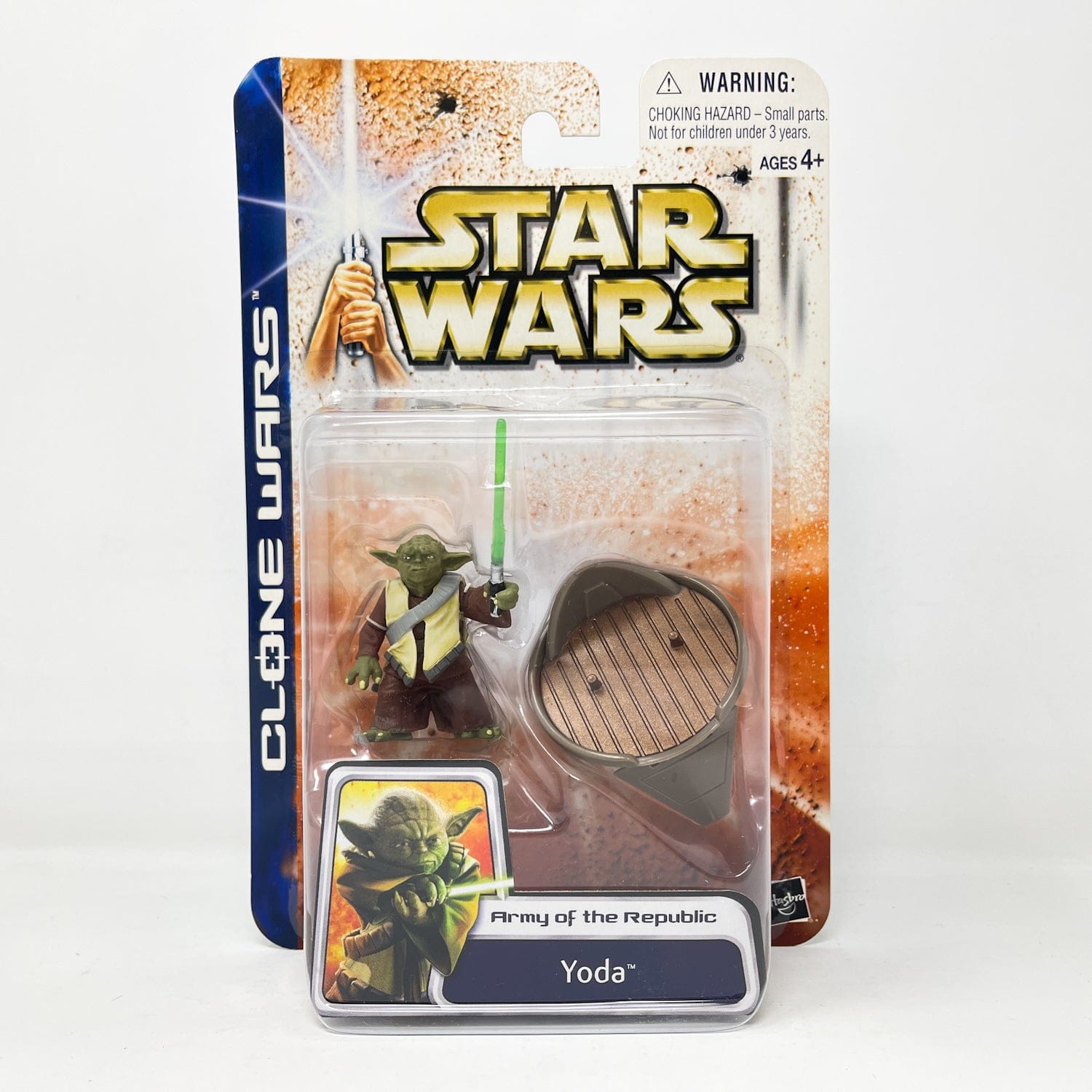 Vintage Hasbro Star Wars Mid MOC Yoda 03-44 (2003) - SAGA Clone Wars Hasbro Star Wars Figure