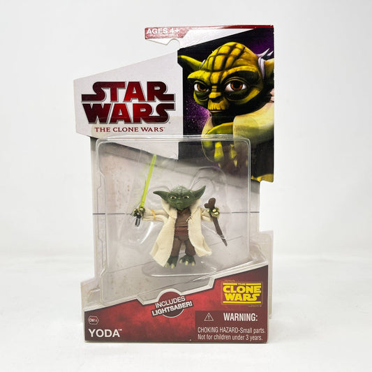 Vintage Hasbro Star Wars Mid MOC Yoda CW14 - Hasbro The Clone Wars 3.75"