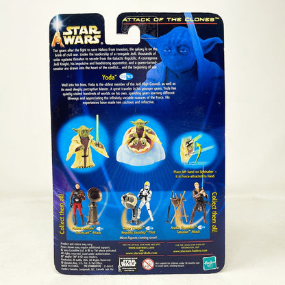 Vintage Hasbro Star Wars Mid MOC Yoda (Jedi High Council) #02-53 - Hasbro SAGA Series 3.75"