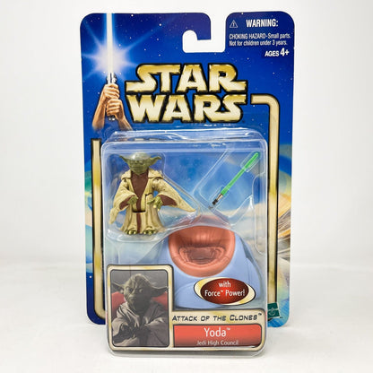 Vintage Hasbro Star Wars Mid MOC Yoda (Jedi High Council) #02-53 - Hasbro SAGA Series 3.75"