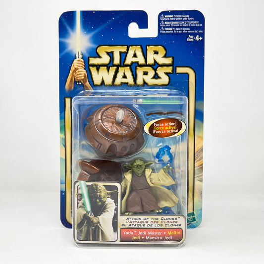 Vintage Hasbro Star Wars Mid MOC Yoda (Jedi Master) #02-23 - Hasbro SAGA Series 3.75"