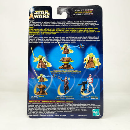 Vintage Hasbro Star Wars Mid MOC Yoda (Jedi Master) #02-23 - Hasbro SAGA Series 3.75"