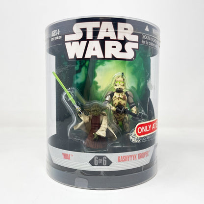 Vintage Hasbro Star Wars Mid MOC Yoda & Kashyyyk Trooper Order 66 2-pack - Hasbro 30th Anniversary