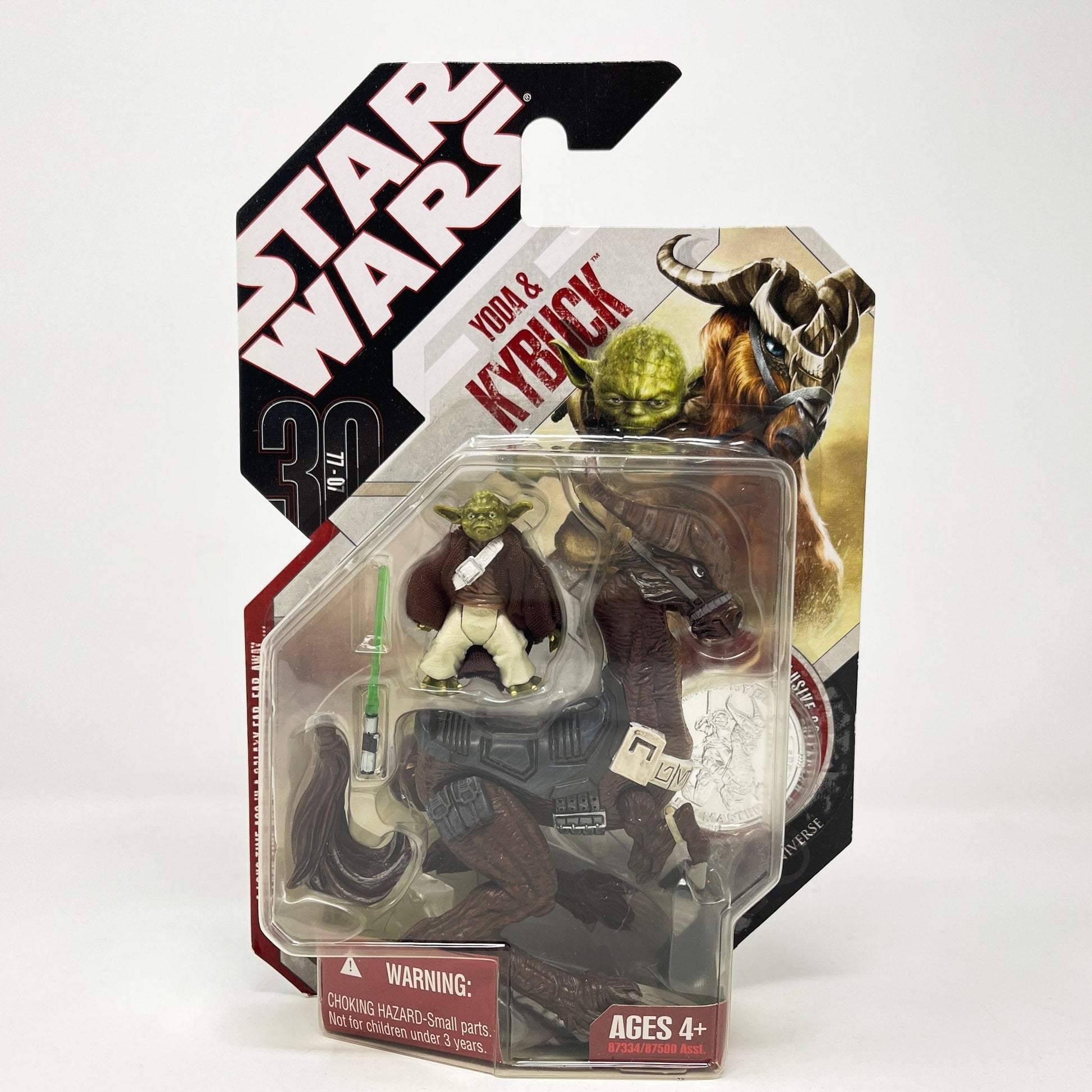 Vintage Hasbro Star Wars Mid MOC Yoda & Kybuck #32 (Clone Wars) - Hasbro Saga Legends - 30th Anniversary Collection