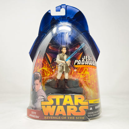 Vintage Hasbro Star Wars Mid MOC Zett Jukassa (Jedi Padawan) #52 - Hasbro ROTS 2005