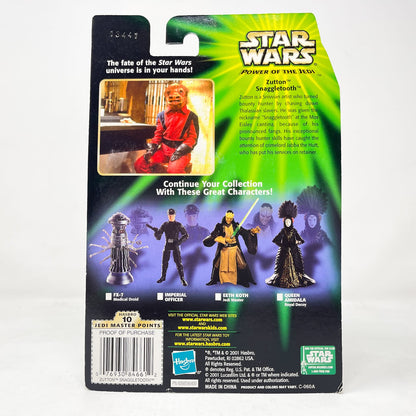 Vintage Hasbro Star Wars Mid MOC Zutton (Snaggletooth) - Hasbro Power of the Jedi POTJ (2001)
