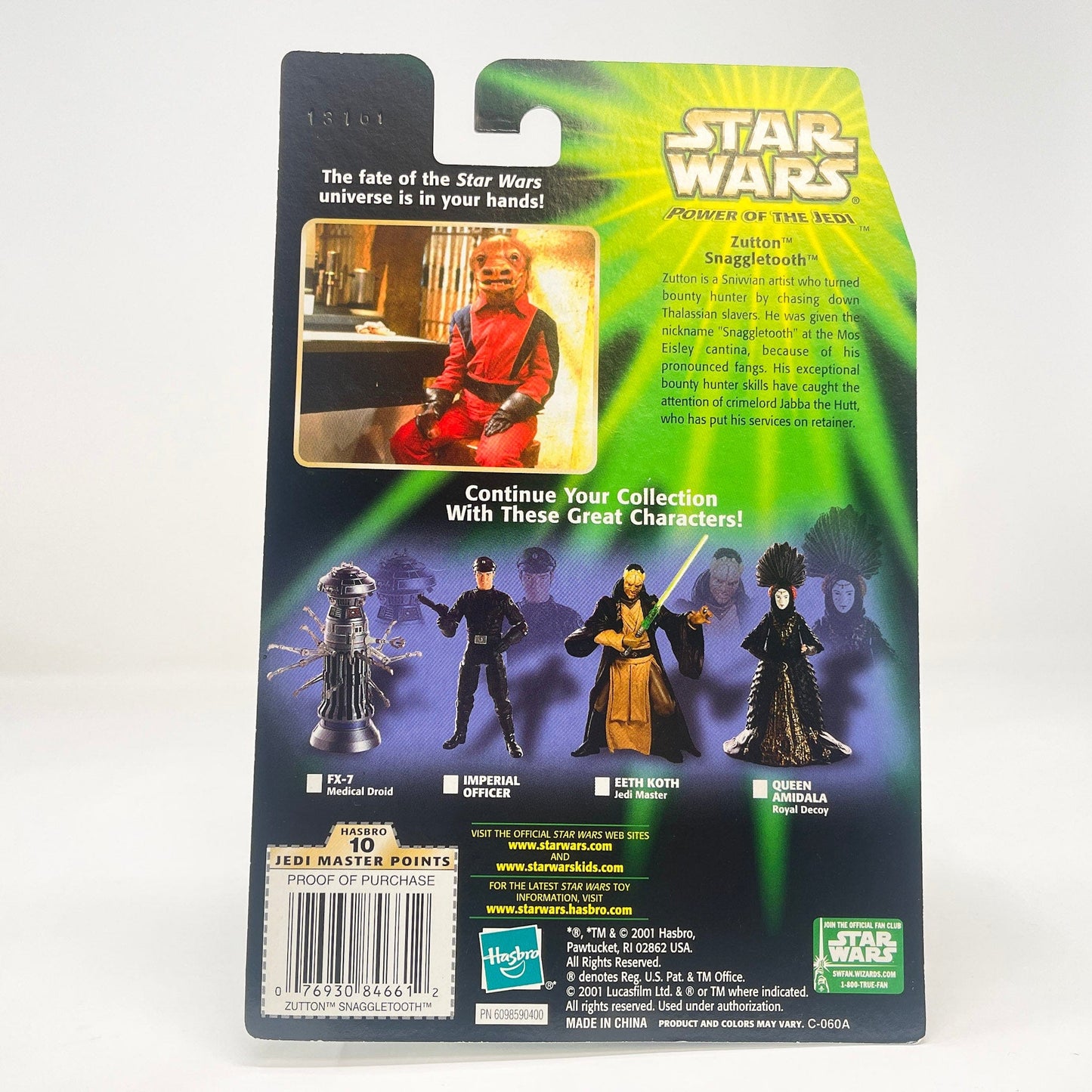 Vintage Hasbro Star Wars Mid MOC Zutton (Snaggletooth) - Kenner Power of the Jedi (POTJ) Star Wars Action Figure