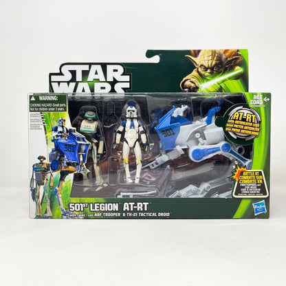 Vintage Hasbro Star Wars Mid Ships 501st Legion AT-RT w/ ARF Trooper & TX-21 Tactical Droid - Multipack - 3.75" Hasbro 2013