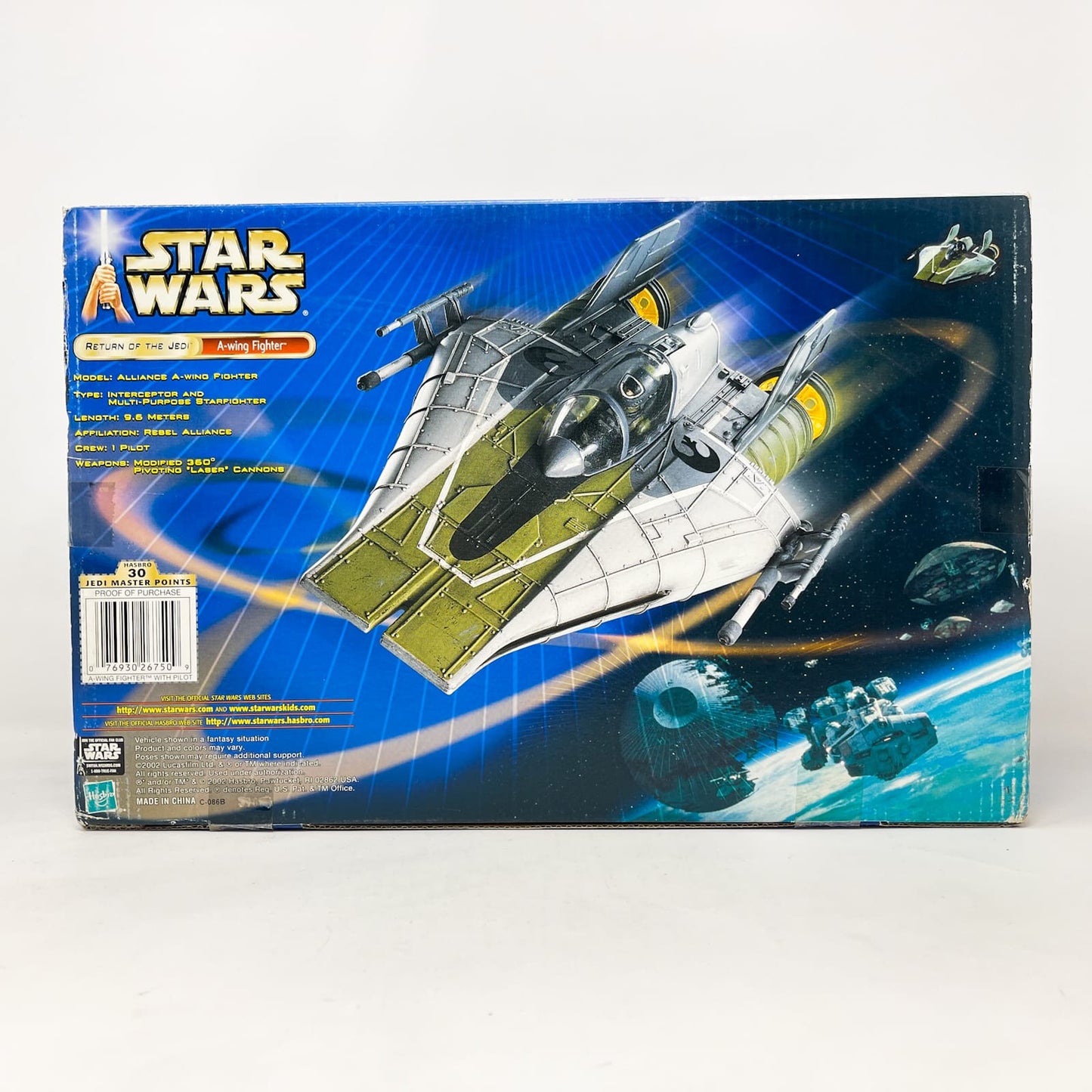 Vintage Hasbro Star Wars Mid Ships A-Wing Fighter – Hasbro Star Wars Saga Collection (2003)