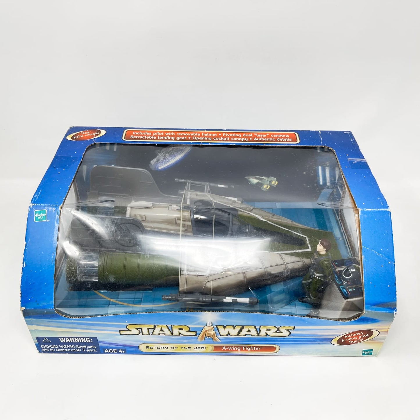 Vintage Hasbro Star Wars Mid Ships A-Wing Fighter – Hasbro Star Wars Saga Collection (2003)
