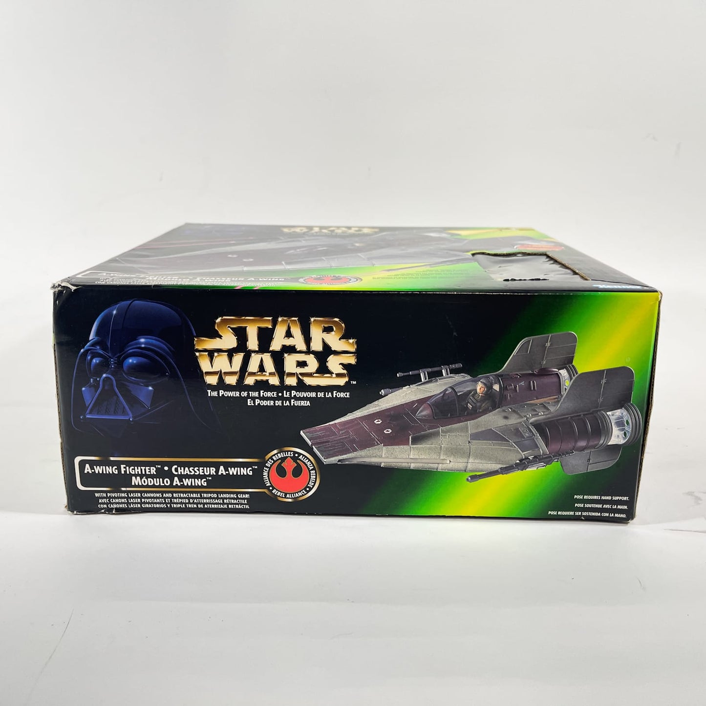 Vintage Hasbro Star Wars Mid Ships A-Wing Fighter - POTF2 Hasbro 1997 Star Was Vehicle - Open Box