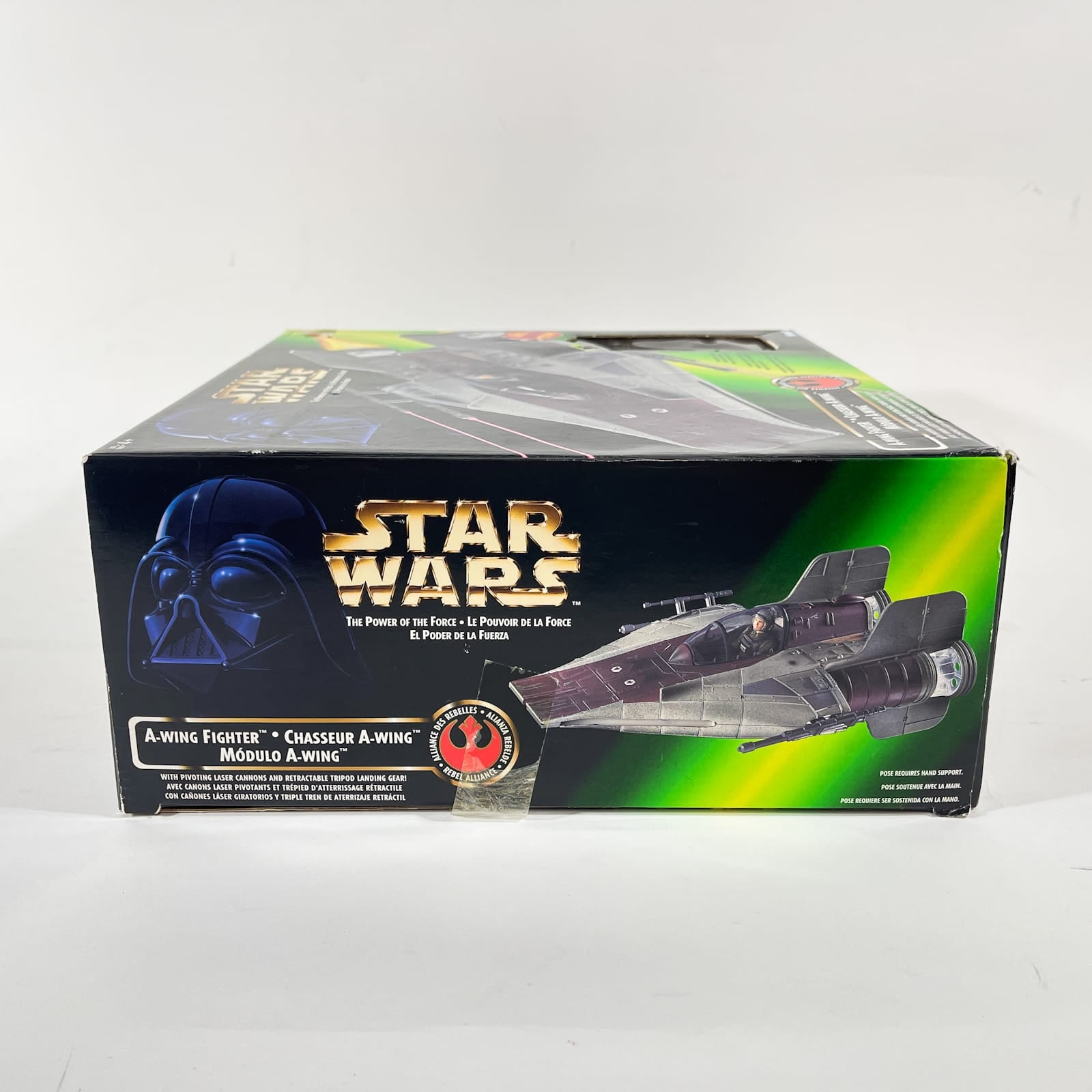 Vintage Hasbro Star Wars Mid Ships A-Wing Fighter - POTF2 Hasbro 1997 Star Was Vehicle - Open Box