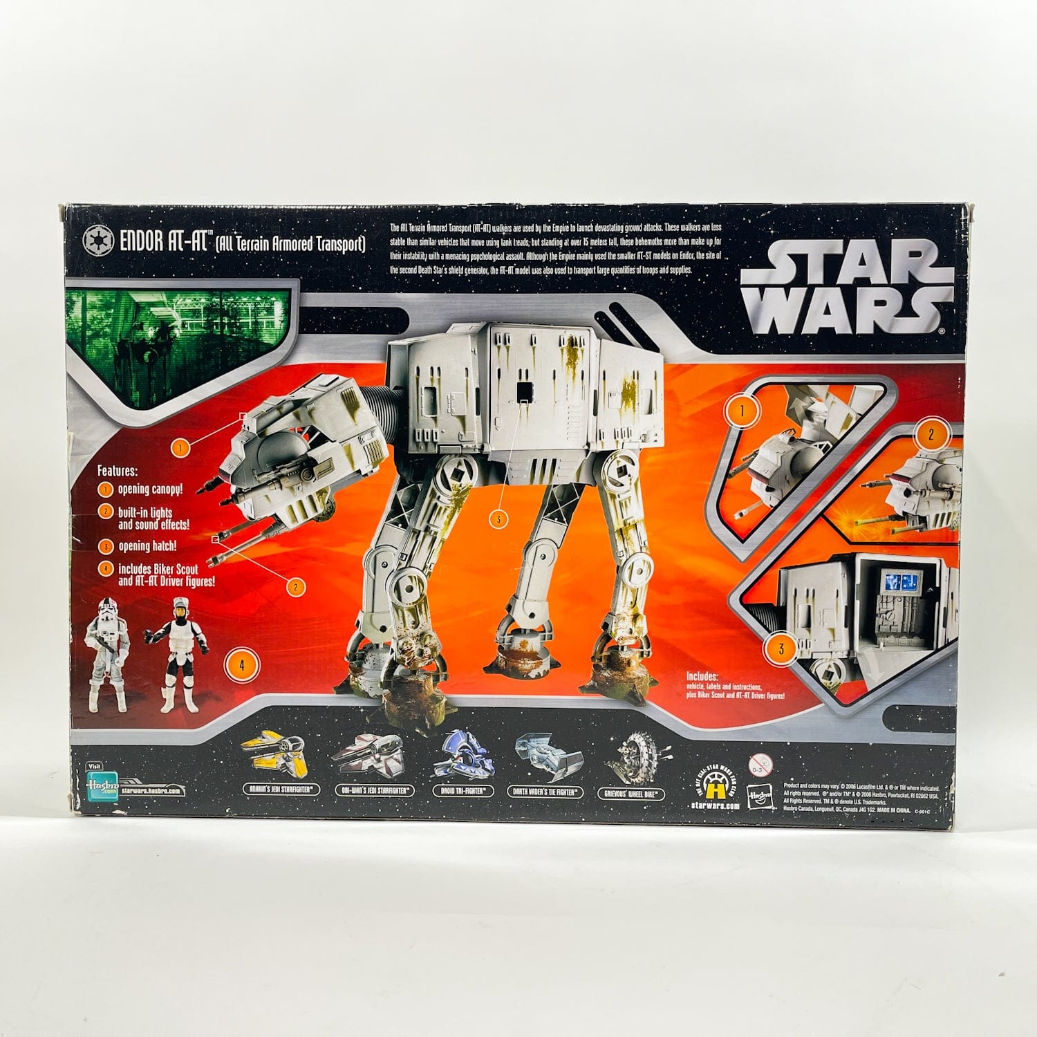 Vintage Hasbro Star Wars Mid Ships AT-AT (Endor) - Hasbro Saga Collection MISB