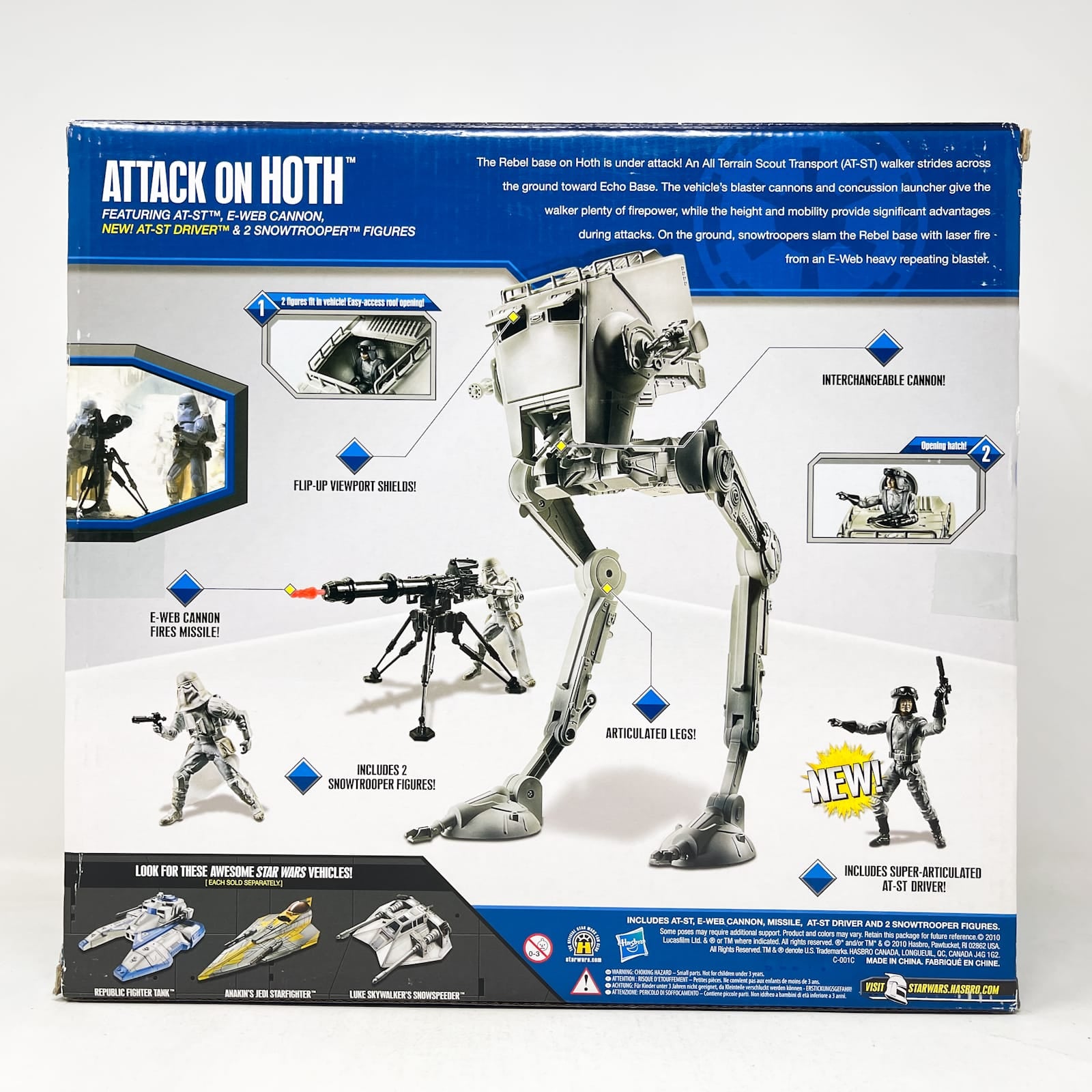 Vintage Hasbro Star Wars Mid Ships Attack on Hoth Playset - Hasbro Clone Wars (2010)